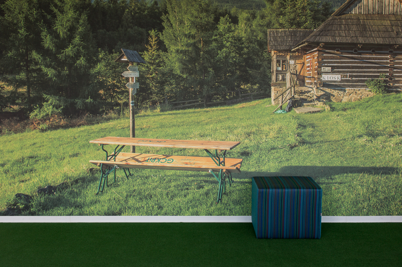 Strefa wypoczynkowa w biurze firmy BPO w Krakowie