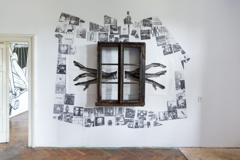 Dom w szczególe, instalacja artystyczna odnosząca się do historii i materialnych śladów domu w Kraków Art House