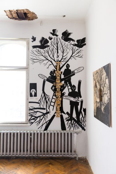 Dom w szczególe, widok wystawy w Kraków Art House podczas Cracow Gallery Weekend KRAKERS